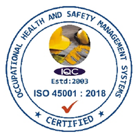 ISO 45001:2018 certified occupational health and safety management system