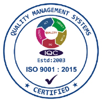 ISO 9001:2015 certified quality management system