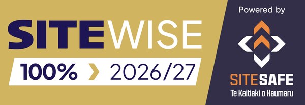 SiteWise Gold 100% 2026/27 - prequalified by Site Safe New Zealand