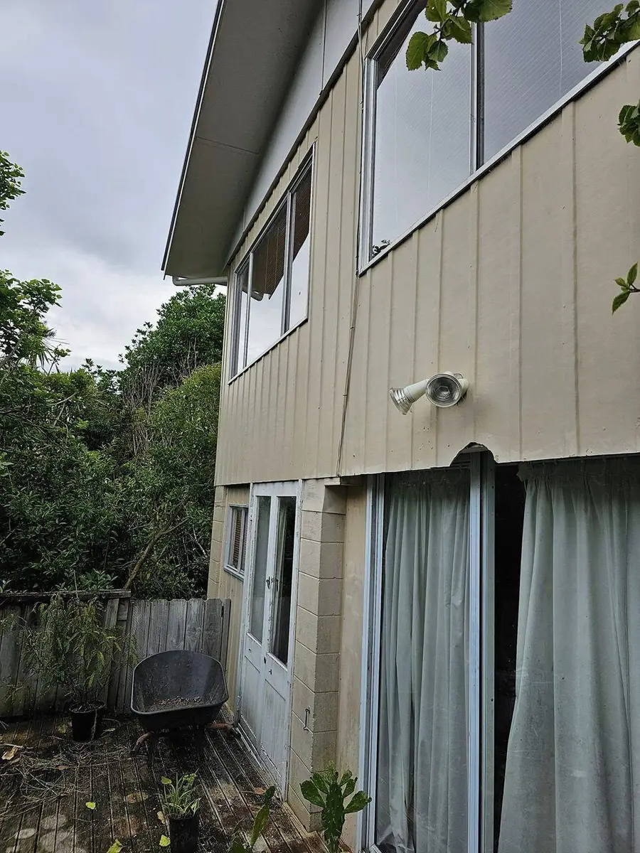 The house before asbestos cladding removal