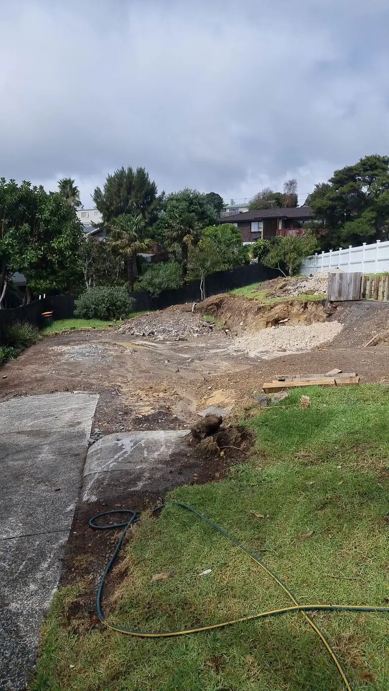 Section cleared after asbestos removal and demolition, ready for the new home build