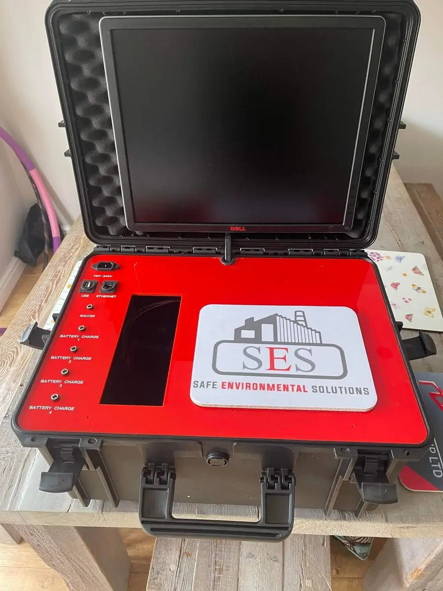 SES camera monitoring case at an asbestos site